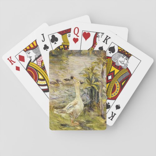 The Goose by Berthe Morisot Poker Cards