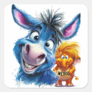 The GOP is Weird, per Tim Walz Square Sticker