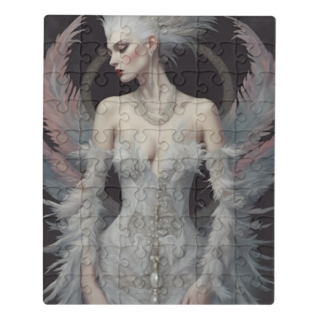 The Gorgeous Swan Princess Jigsaw Puzzle (Puzzle Vertical)