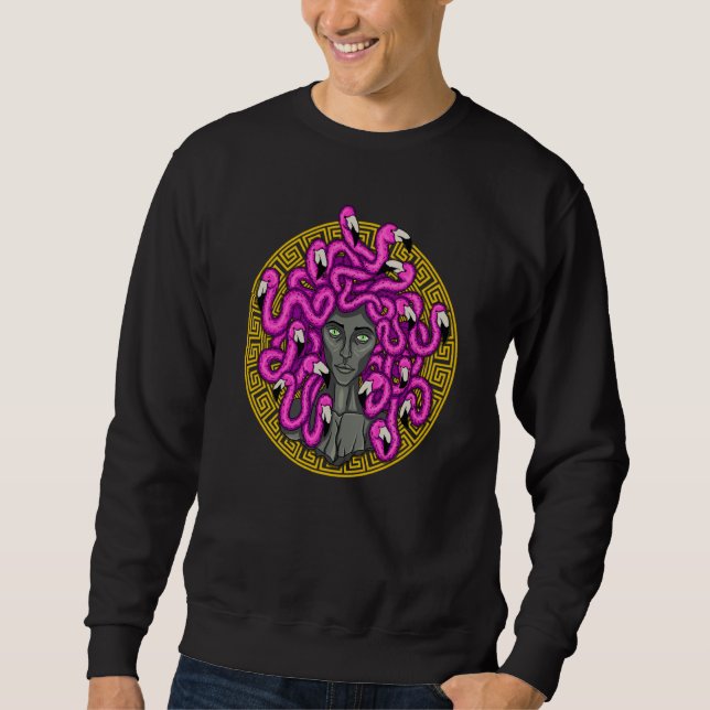 The Gorgon Medusa Ancient Greek Mythology Monster Sweatshirt (Front)