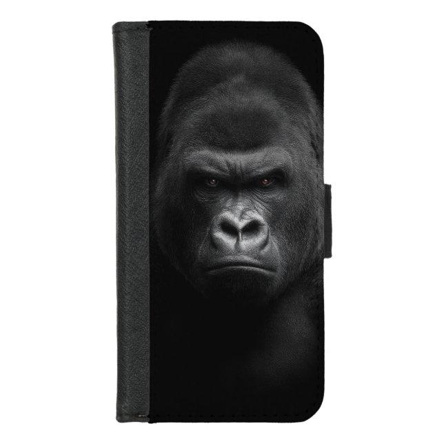 The Gorilla Face iPhone Wallet Case (Front)