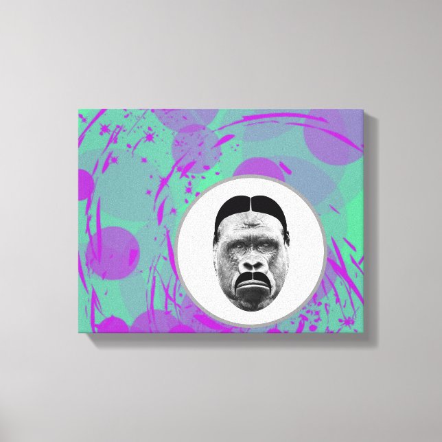 The Gorilla Wrapped Canvas Print (Front)