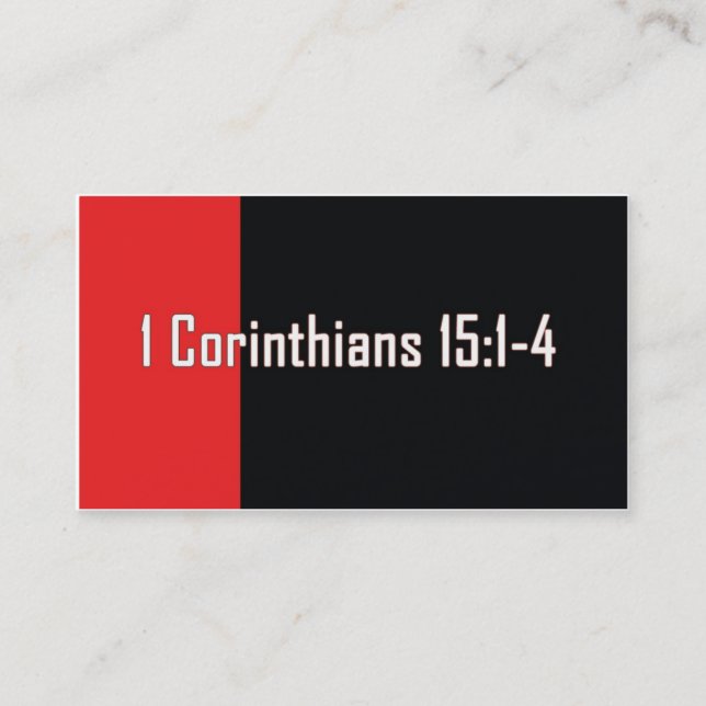 The Gospel Business Card (Front)