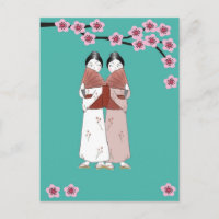 The Gossips Postcard