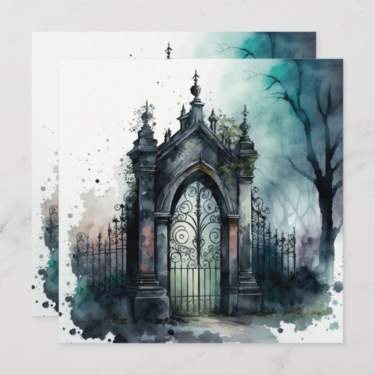 The Gothic Cemetery Gate Series Design 11 (Front/Back)