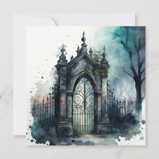 The Gothic Cemetery Gate Series Design 11 (Back)