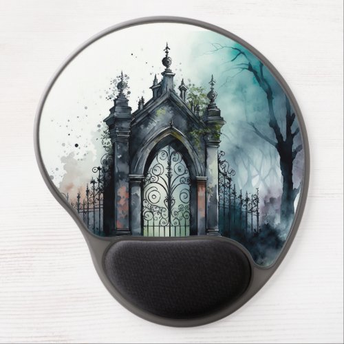 The Gothic Cemetery Gate Series Design 11 Gel Mouse Pad