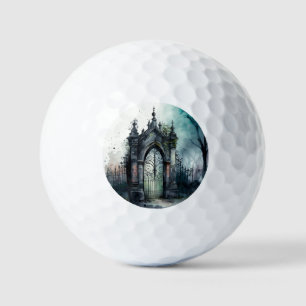 The Gothic Cemetery Gate Series Design 11 Golf Balls