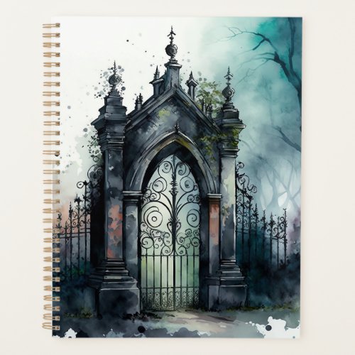 The Gothic Cemetery Gate Series Design 11 Planner