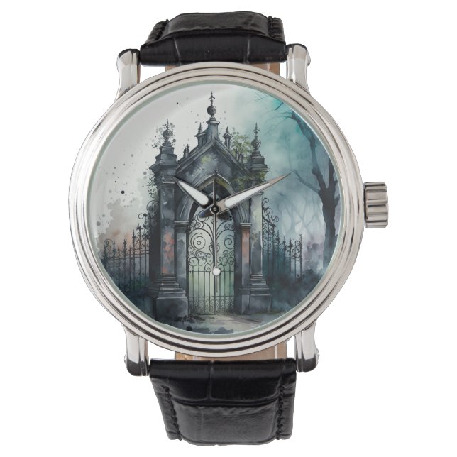 The Gothic Cemetery Gate Series Design 11 Watch (Front)