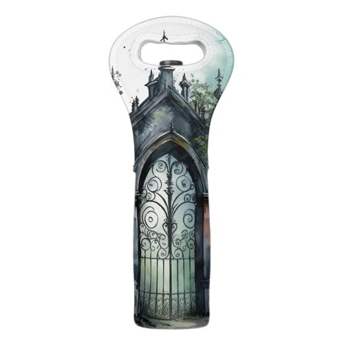 The Gothic Cemetery Gate Series Design 11 Wine Bag