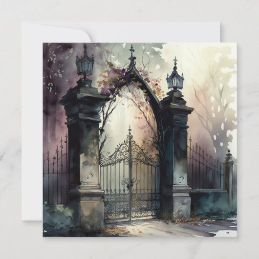 The Gothic Cemetery Gate Series Design 12 (Front)