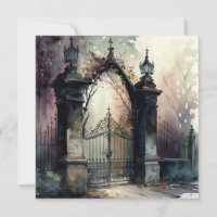 The Gothic Cemetery Gate Series Design 12