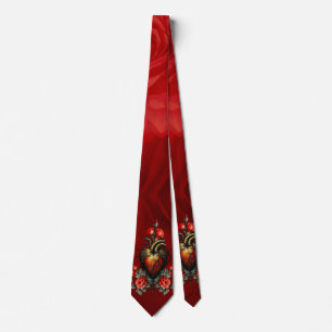 The Gothic elegance of the heart Neck Tie