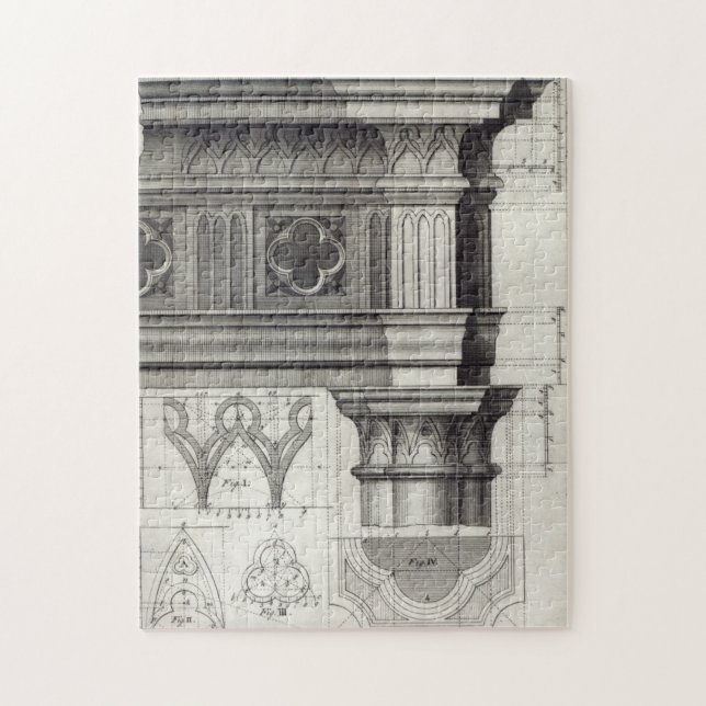 The Gothic Entablature and Capital Jigsaw Puzzle (Vertical)