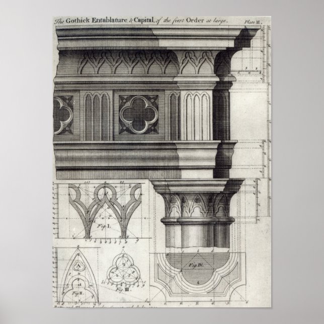 The Gothic Entablature Poster (Front)