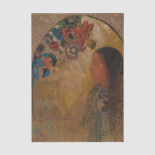 The Gothic Window by Odilon Redon Tissue Paper