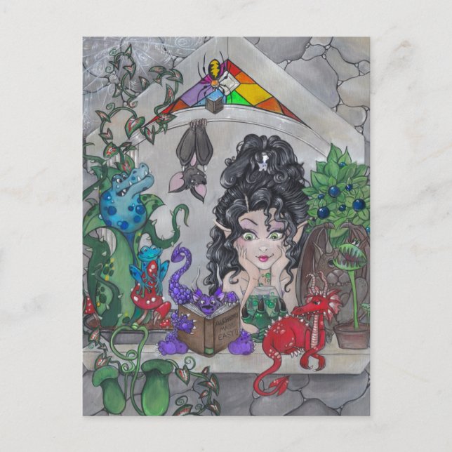 "The Gothic Window" postcard (Front)