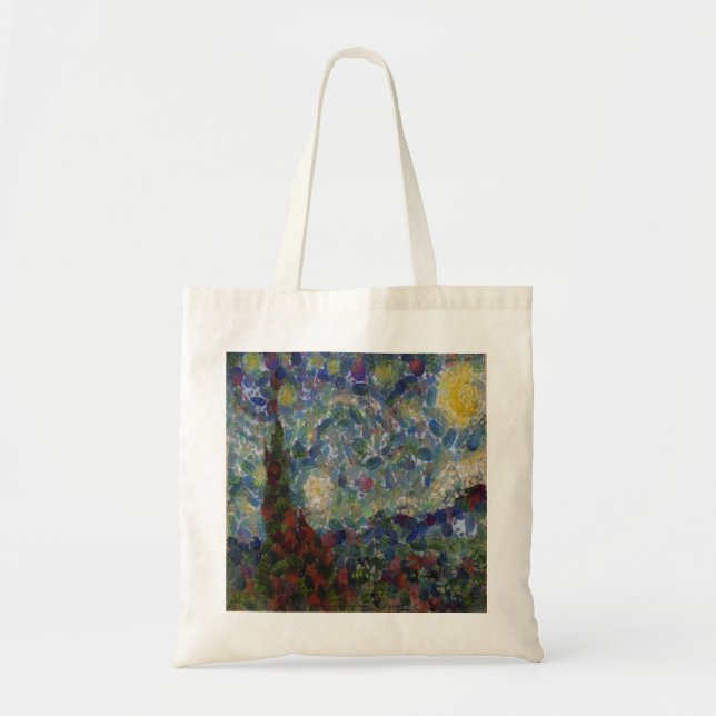 The Gourdy Night Starry Fine Art Spoof Tote Bag (Front)