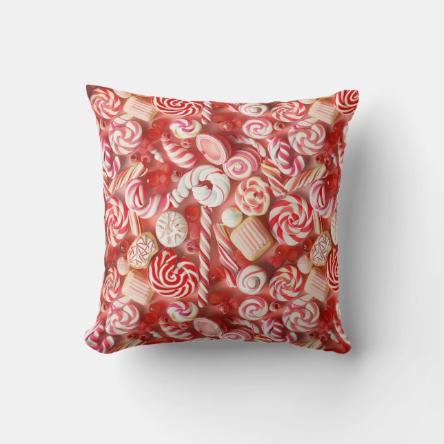 The gourmet decor throw pillow (Front)