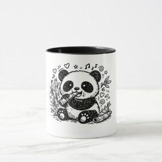 The Gourmet Panda: A Whimsical Bamboo Feast Mug