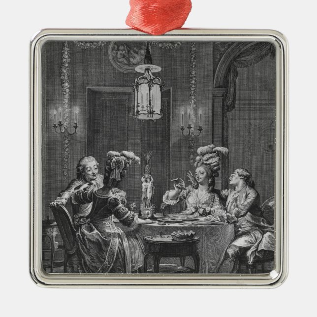 The Gourmet Supper Metal Ornament (Front)