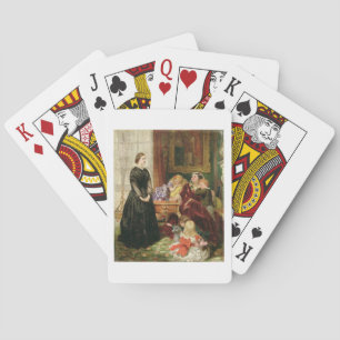 The Governess, 1860 (oil on canvas) Poker Cards