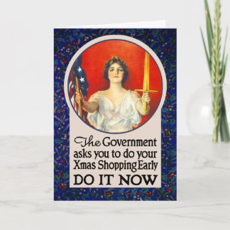 The Government Needs You to Shop Early! Holiday Card