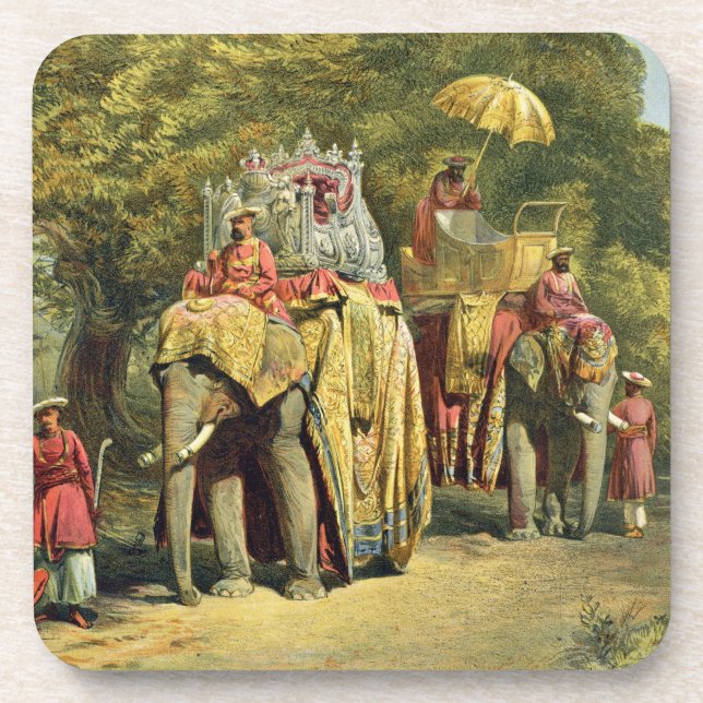 The Governor-General's State Howdah, 1863 (chromol Drink Coaster (Front)