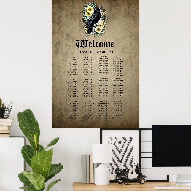The grace and elegance of the raven.  poster (Home Office)