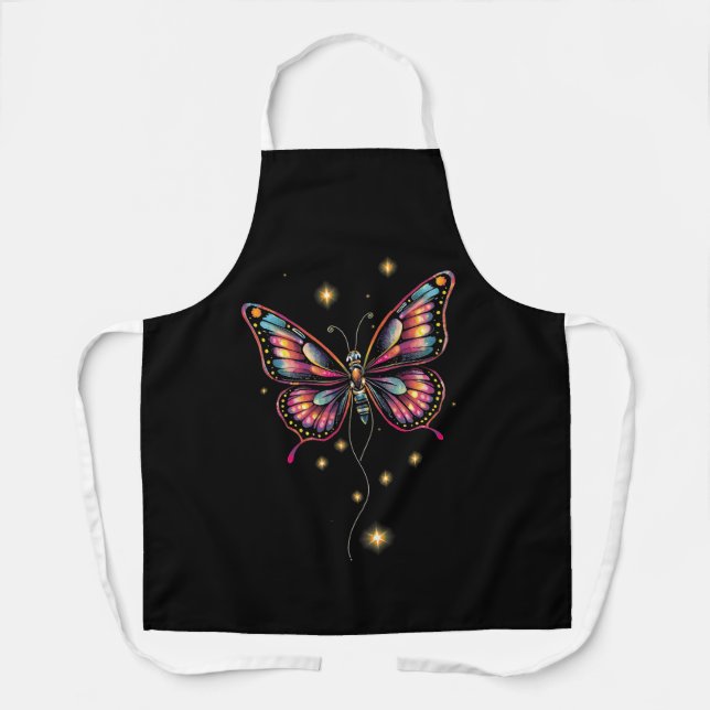 The Graceful Butterfly: A Symbol of Transformation Apron (Front)