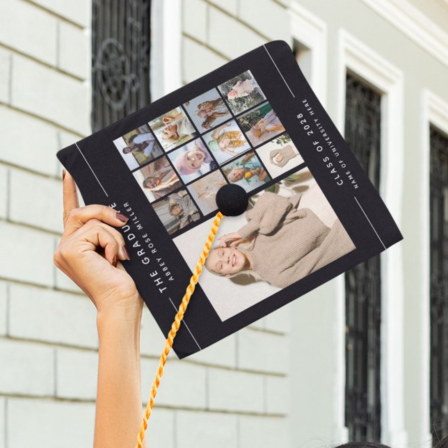 THE GRADUATE', 13 Photo Collage Keepsake Graduation Cap Topper (Creator Uploaded)