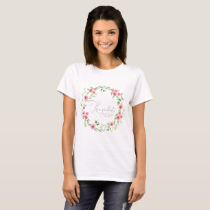 THE GRADUATE BLUSH WATERCOLOR FLORAL T-Shirt