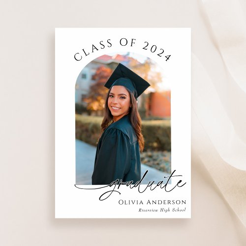 The Graduate Graduation Announcement with Photo