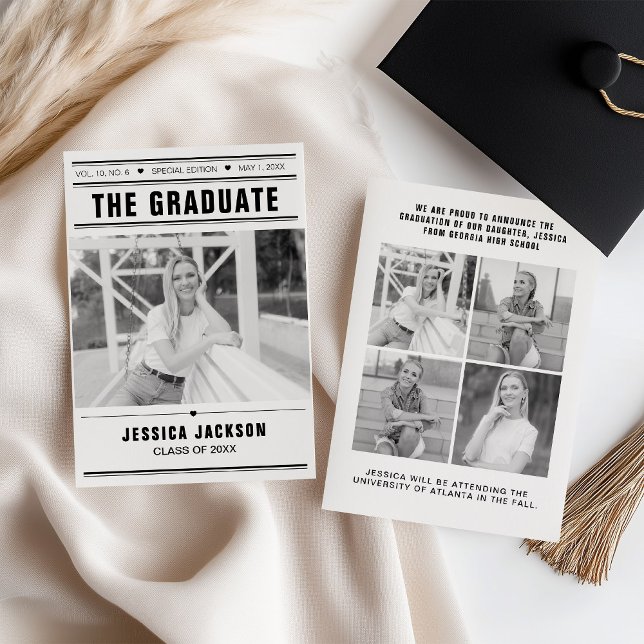 The Graduate Newspaper Template Mulit-Photo (Creator Uploaded)