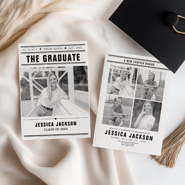 The Graduate Newspaper Template Multi-Photo (Creator Uploaded)