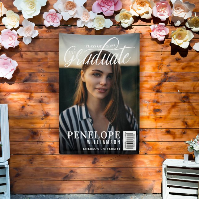 The Graduate Script Photo Magazine Graduation Banner (Creator Uploaded)