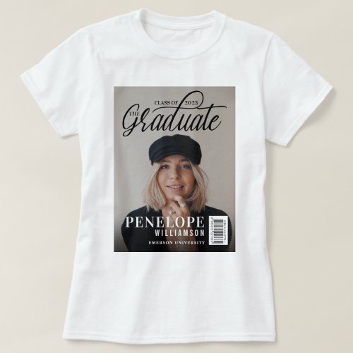 The Graduate Script Photo Magazine Graduation T_Shirt