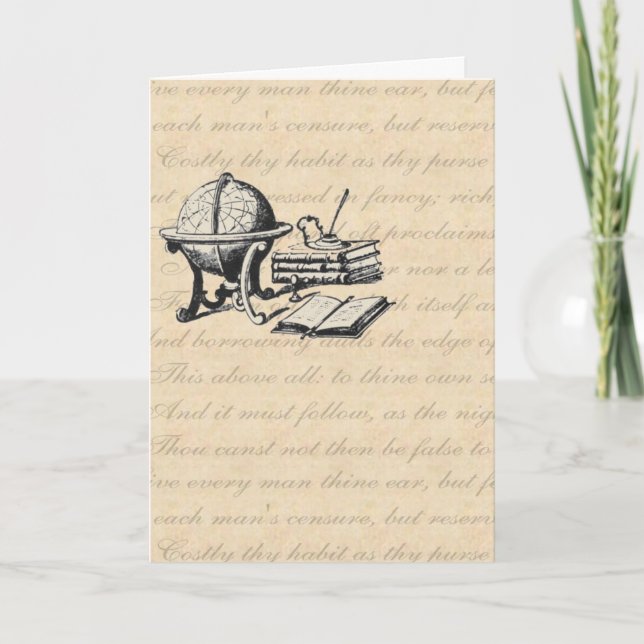 The Graduate Thank You Card In Beige (Front)