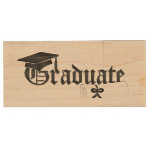 The Graduate Wooden USB Drive
