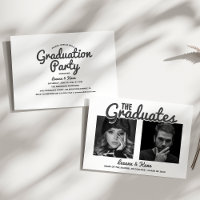 The graduates | 2 Sided Double Graduation Party