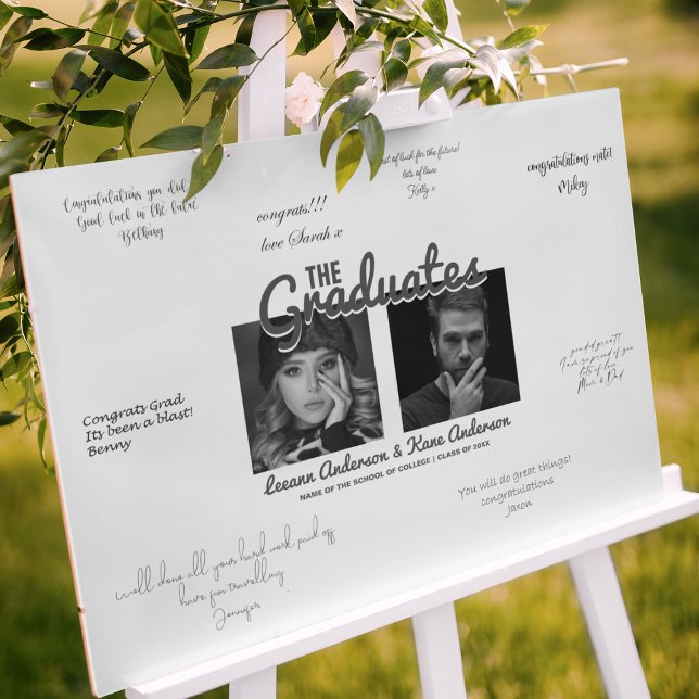 The graduates | Double Graduation Signature Foam Board (Creator Uploaded)