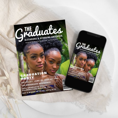 The Graduates Joint Graduation Party Invitation