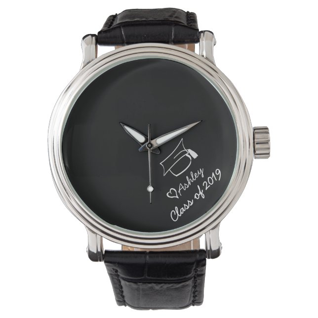 The Graduation Year Custom Name Personalized Watch (Front)