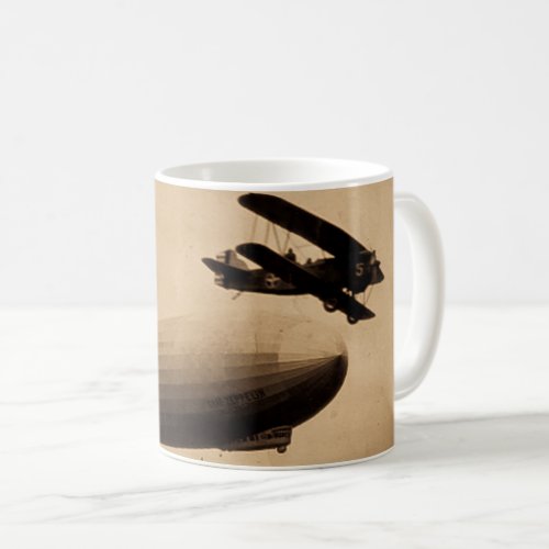The Graf Zeppelin Approaching New York City 1928 Coffee Mug
