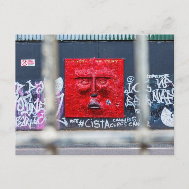 The Graffiti in Belfast Ireland Postcard (Front)
