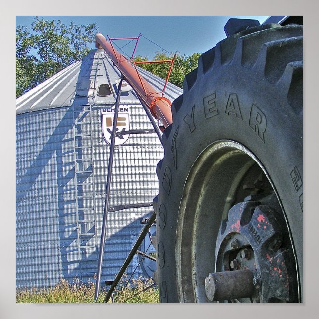 The Grain Auger and Bin Poster (Front)