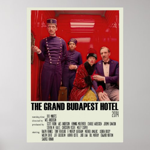 The Grand Budapest Hotel Alternative Art Movie Lar Poster