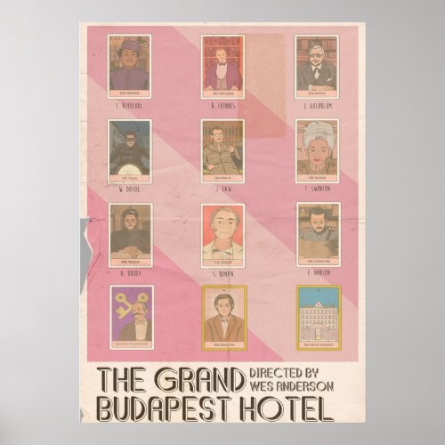 The Grand Budapest Hotel Tarot Vintage Poster