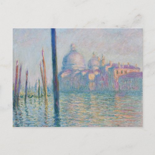 The Grand Canal by Monet Postcard